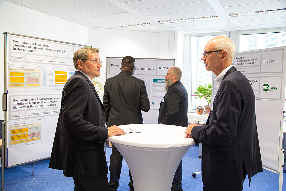 Die Evaluationsteams der INBAS-Standorte Berlin, Hamburg und Freiburg  hatten einen eigenen Raum.