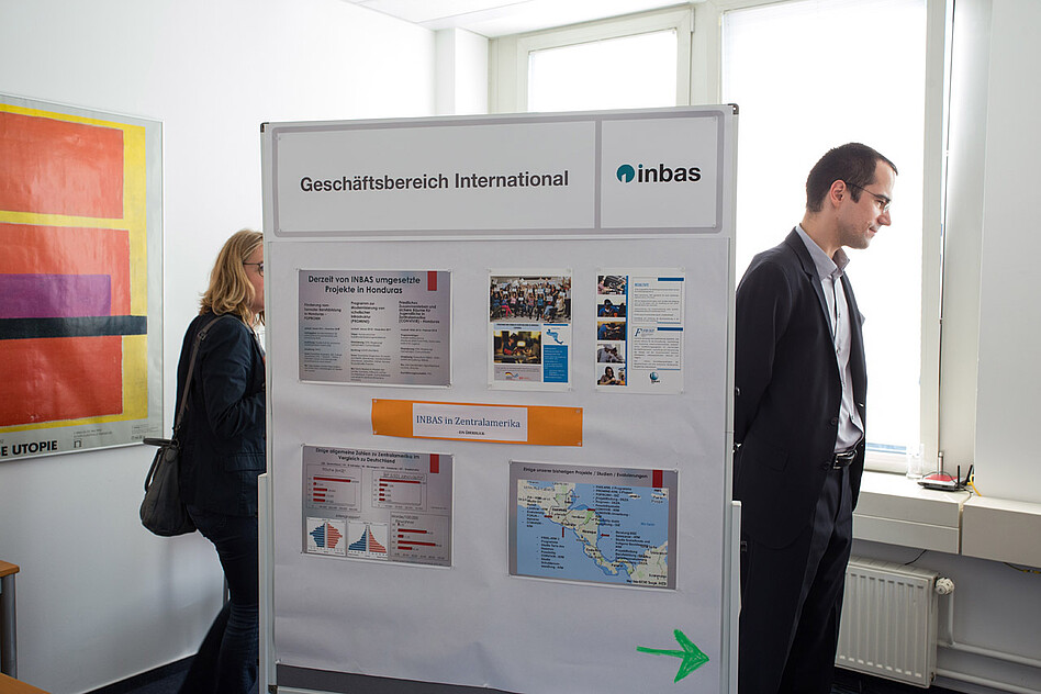 Die Projekte des Geschäftsbereichs International in Zentralamerika sind so vielfältig, dass sie in einem eigenen Raum präsentiert wurden.