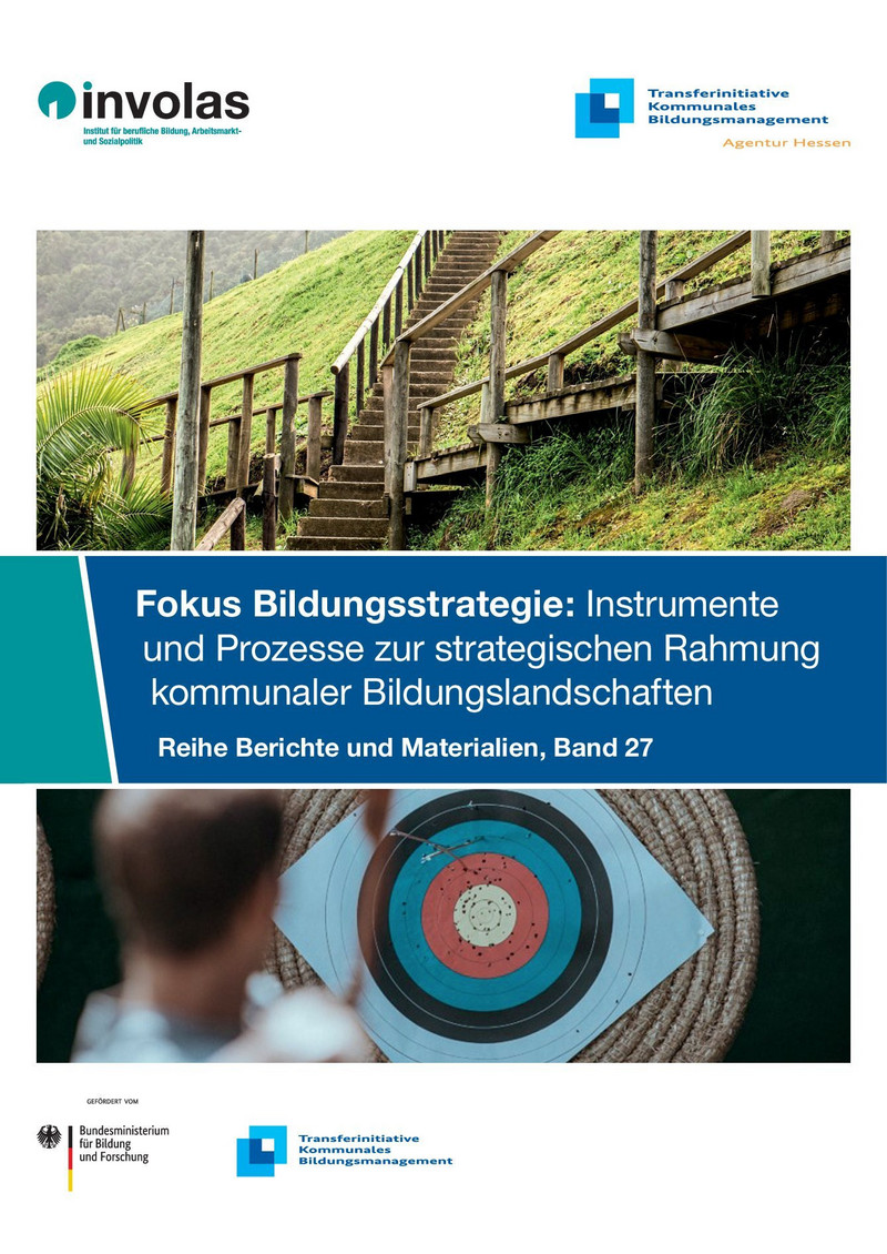 Titelseite der Fachpublikation "Fokus Bildungsstrategie". Bild: involas / Transferagentur Hessen